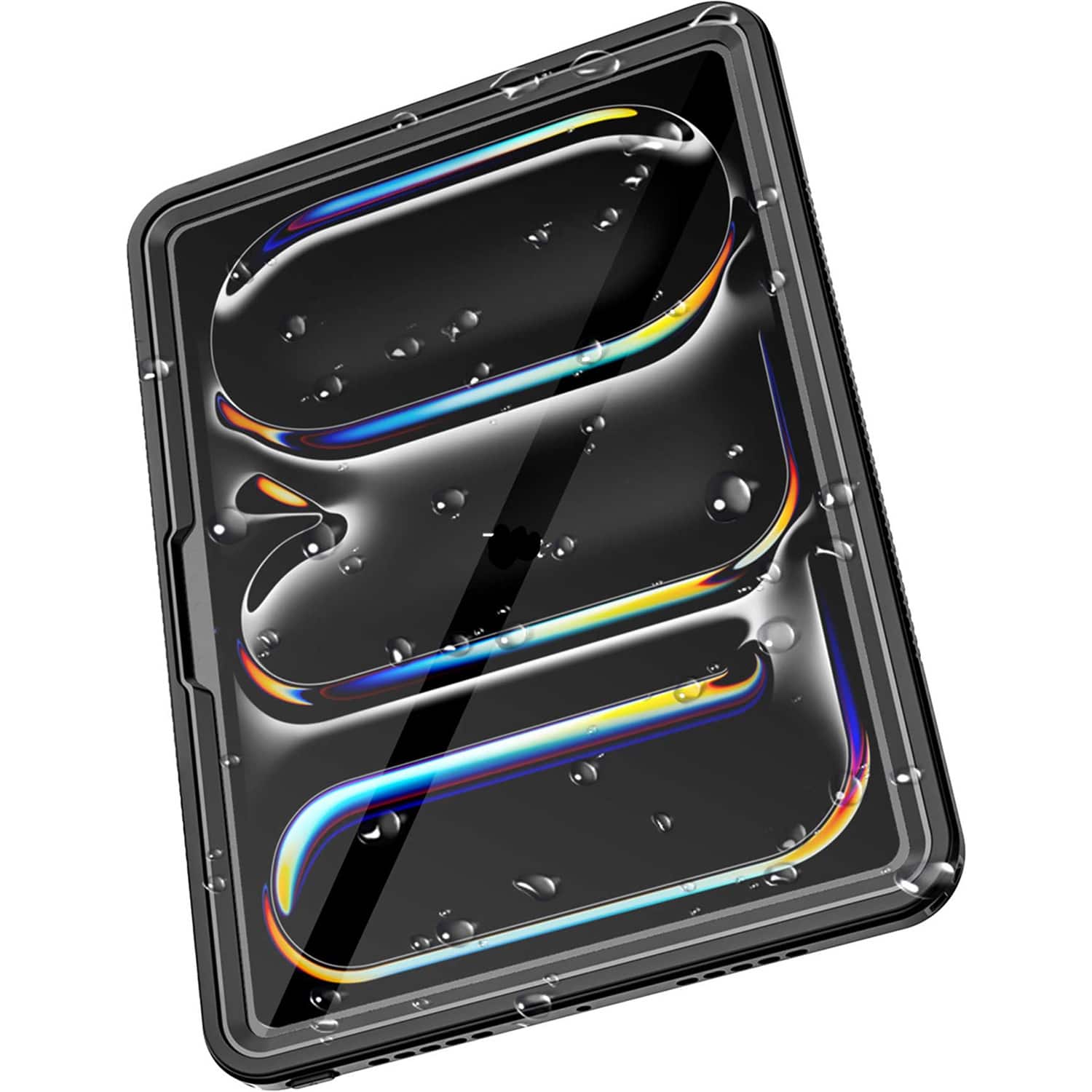 Alt View 13. SaharaCase - Oasis Series Water-Resistant Case for Apple iPad Pro (M4) 13" 2024 - Clear/Black.