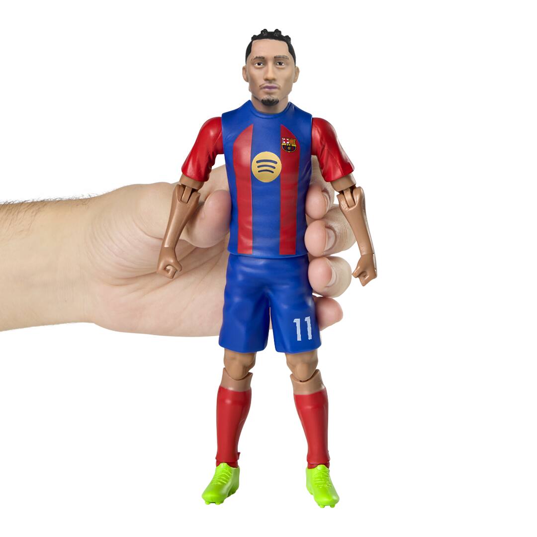 Alt View 4. Banbo Toys - Banbo Toys SOCKERS FC Barcelona Raphael "Raphinha" Dias Belloli 8" Collectible Soccer Action Figure.