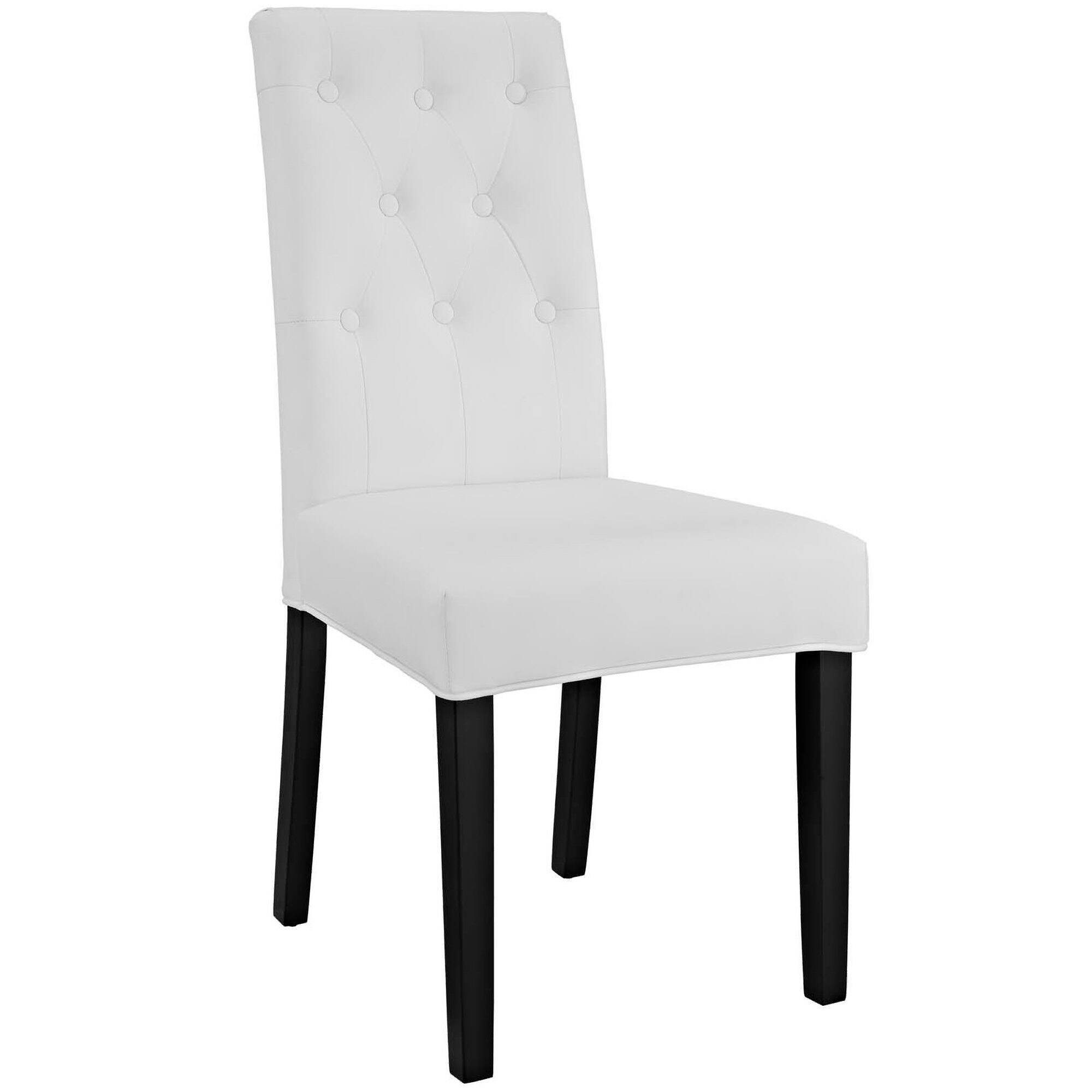 Angle. Modway - Confer Vinyl Dining Side Chair Set of 2 by Modway - White.