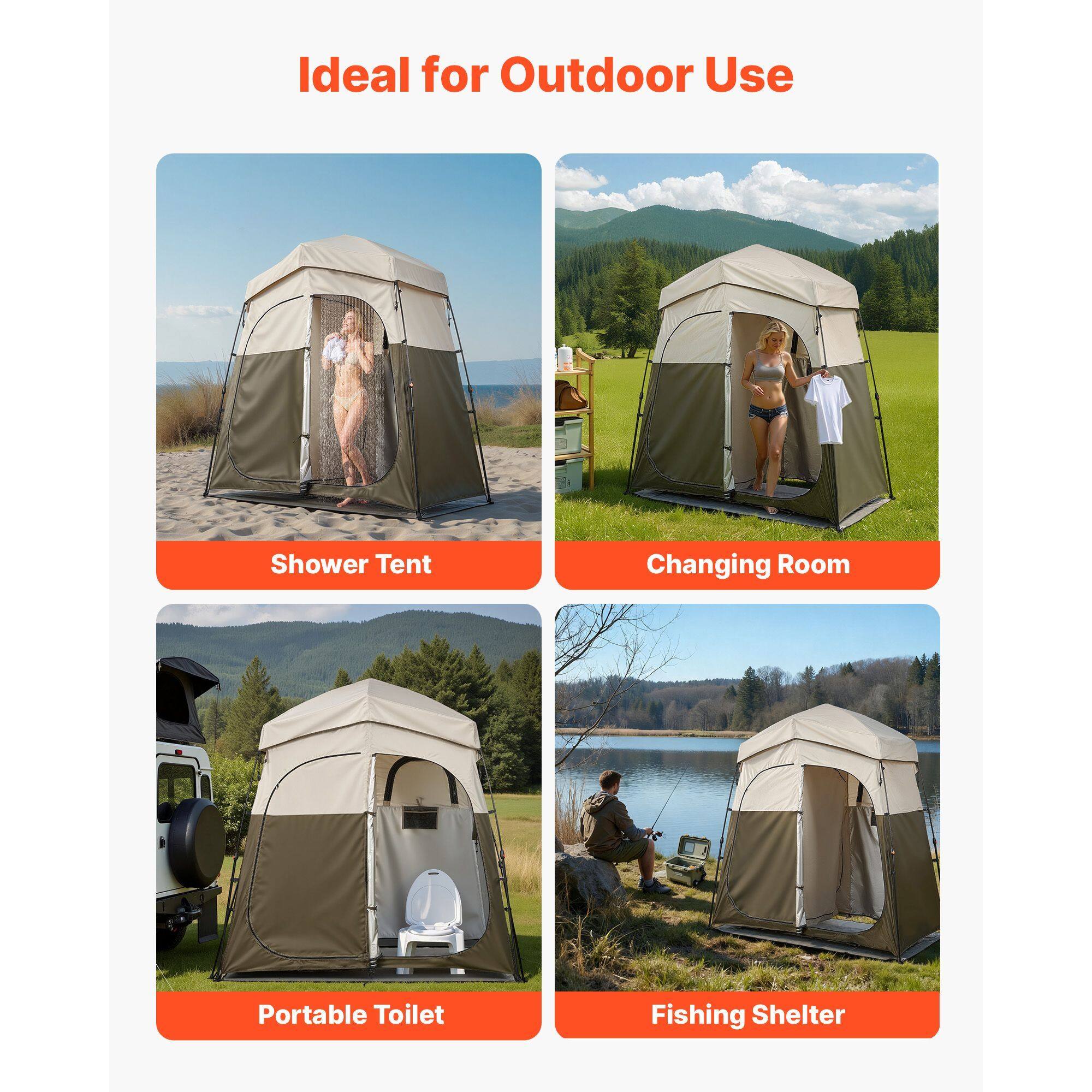 Ideal for Outdoor Use

- Shower Tent
- Changing Room
- Portable Toilet
- Fishing Shelter