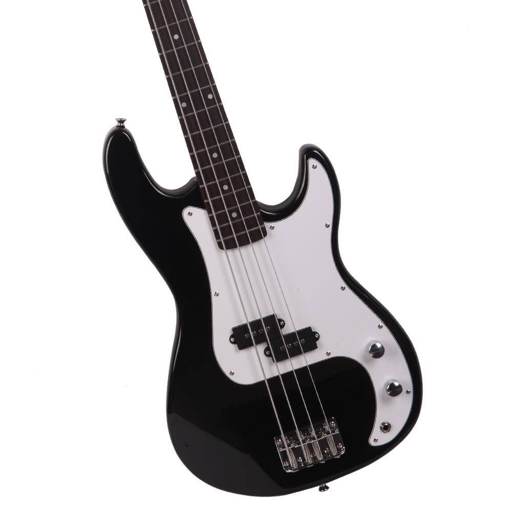 Alt View 2. Winado - Full Size Electric Bass Guitar Beginner Kit 4 String Exquisite Basswood Bass with 20W AMP, Cable, Strap, Bag.