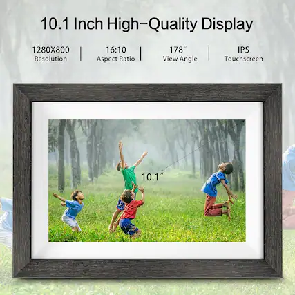 10.1 Inch High-Quality Display
- 1280x800 Resolution
- 16:10 Aspect Ratio
- 178° View Angle
- IPS Touchscreen