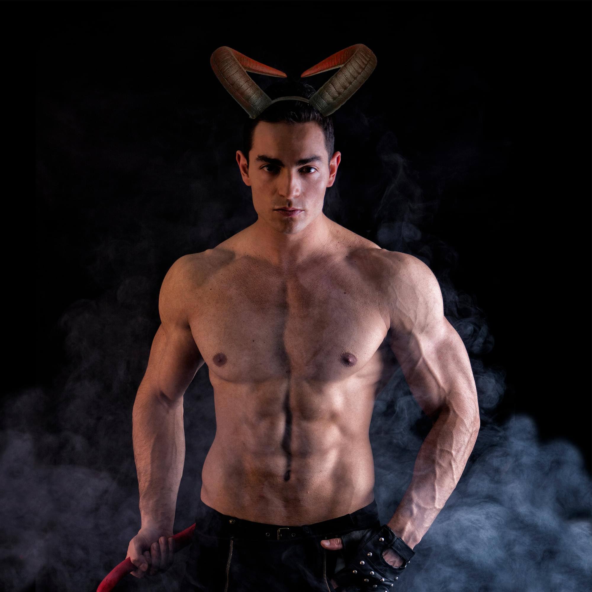 Alt View 10. Underwraps - Bull Horns Foam Adult Costume Headband - Black.