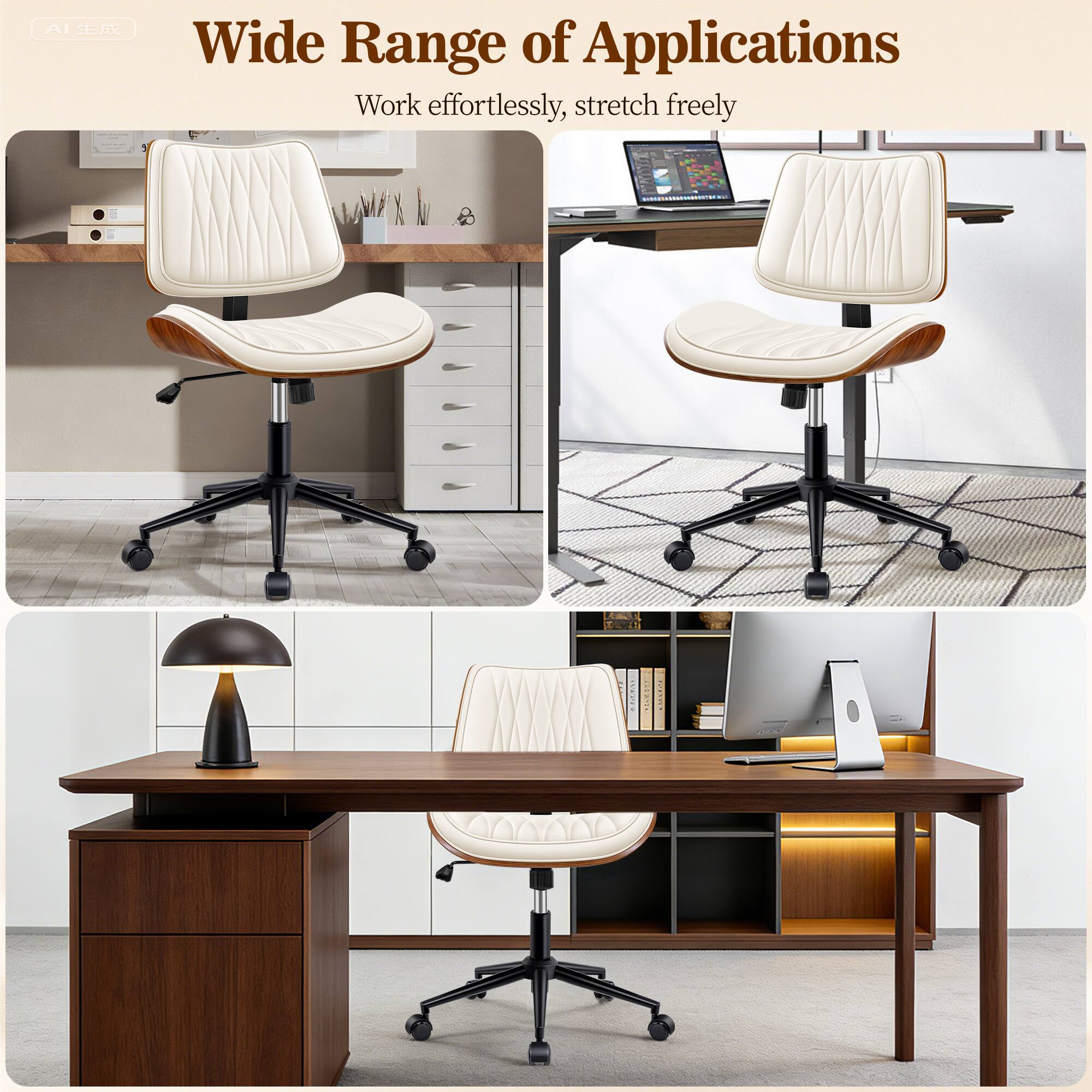 Wide Range of Applications  
Work effortlessly, stretch freely