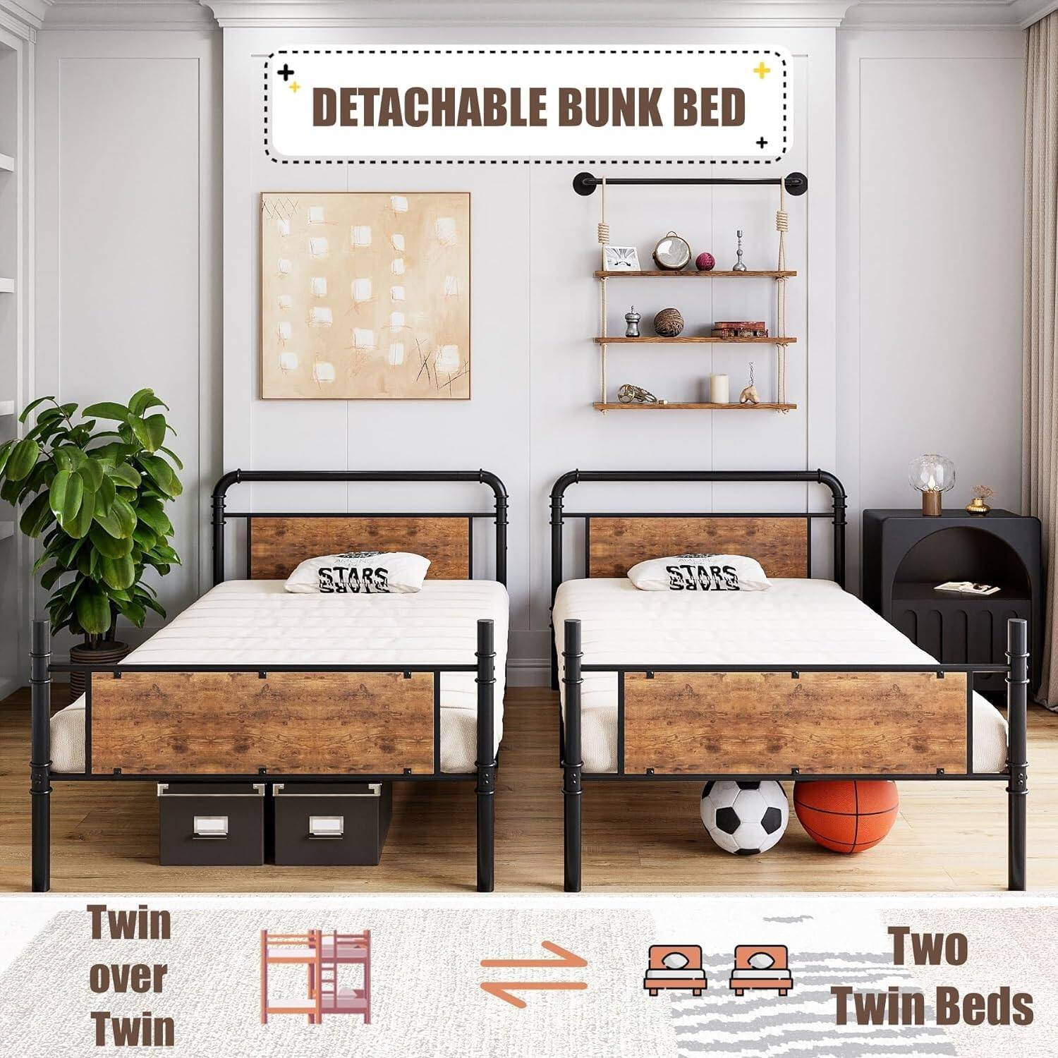 DETACHABLE BUNK BED

Twin over Twin

Two Twin Beds