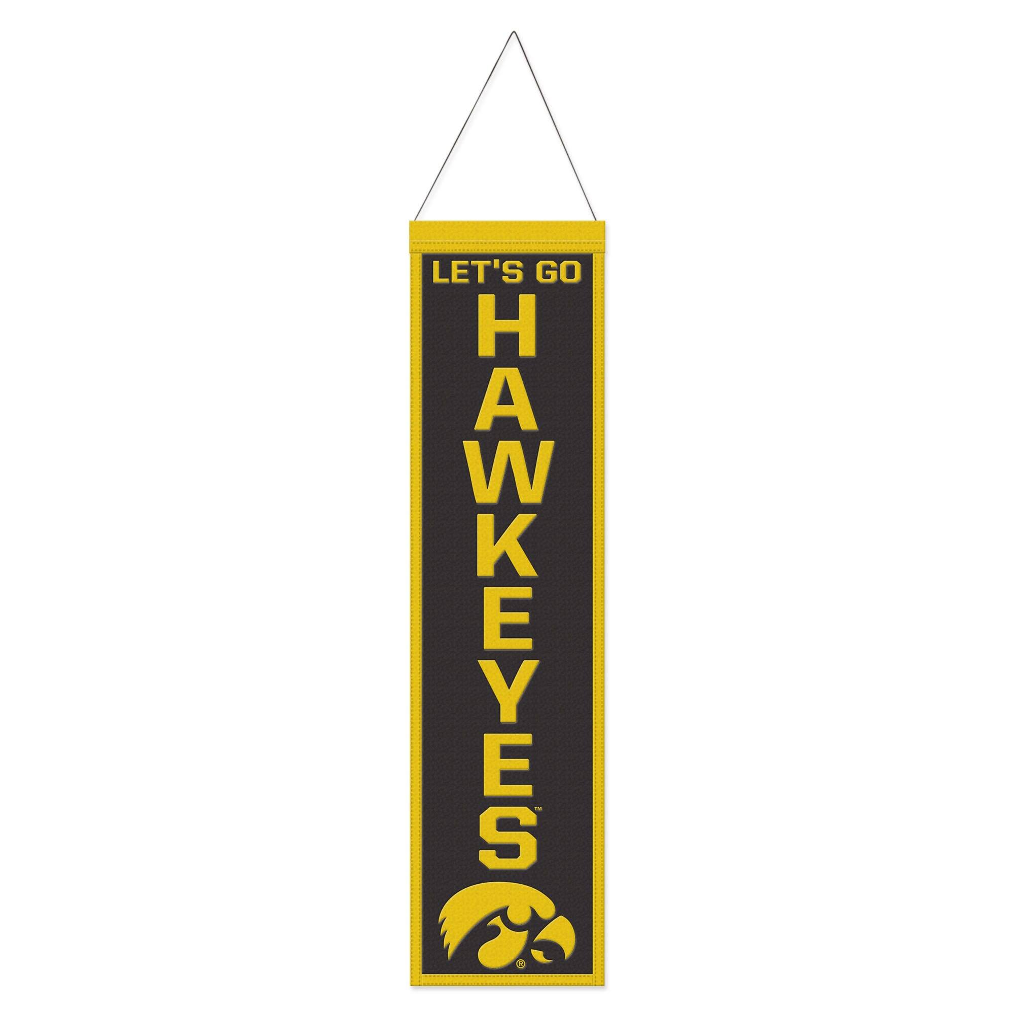 WinCraft - Iowa Hawkeyes 8" x 32" Slogan Wool Banner - Multicolor