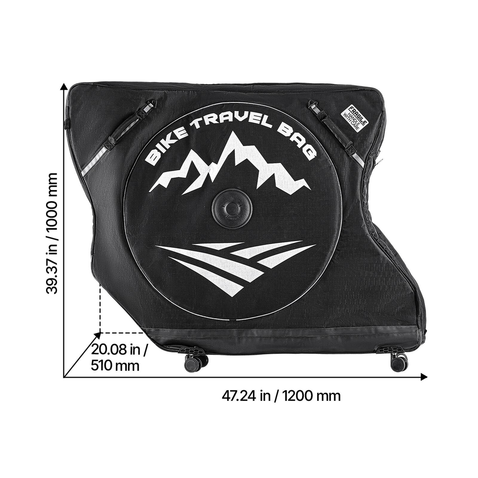 mm 1000 / in 39.37 39.37 in TRAVEL BIKE BAG FRAGILE 20.08 in / 510 mm 47.24 in / 1200 mm