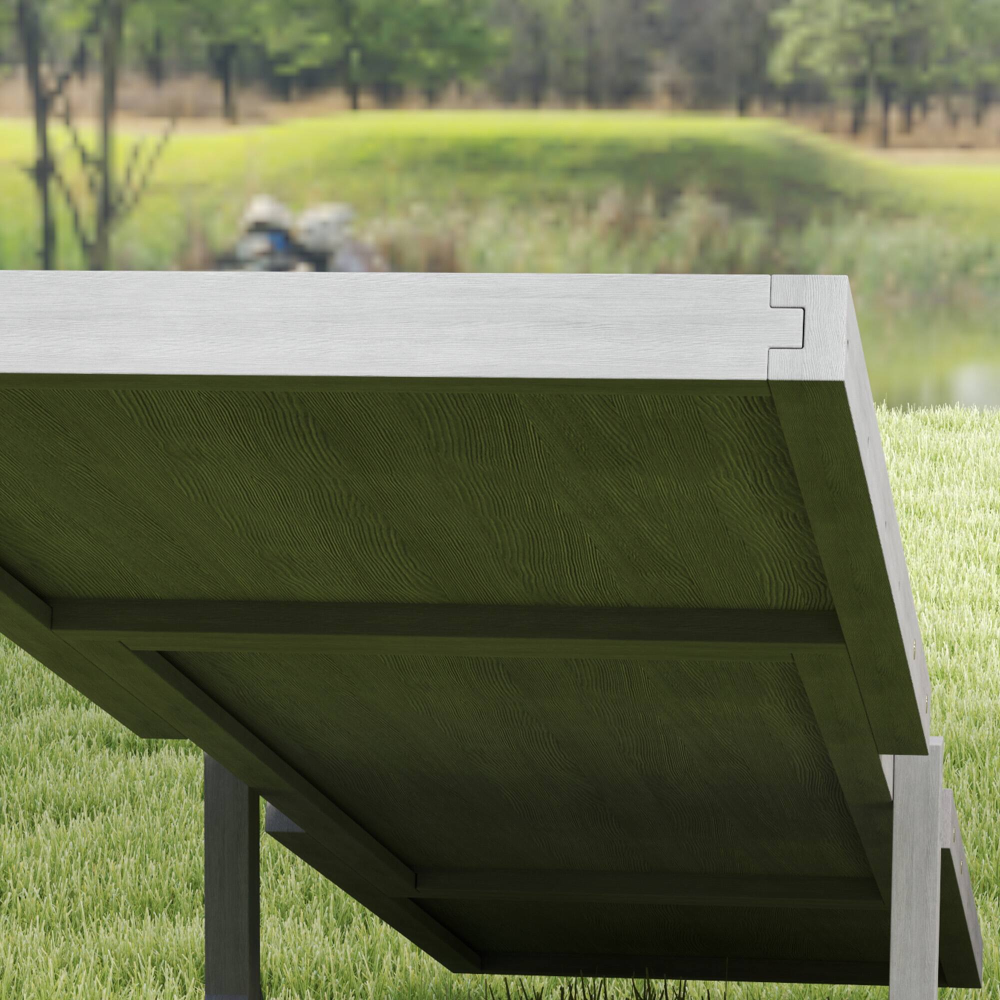 Alt View 4. Pawhut - Wooden Dog Agility Seesaw, Training Exercise, Platform Equipment, Weather Resistant, 83" L x 16" W x 14" H - Gray.