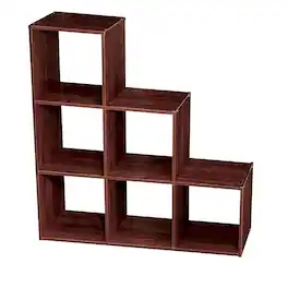ClosetMaid - 3 Tier Wooden Cubeical Organizer for Added House Storage - Dark Cherry