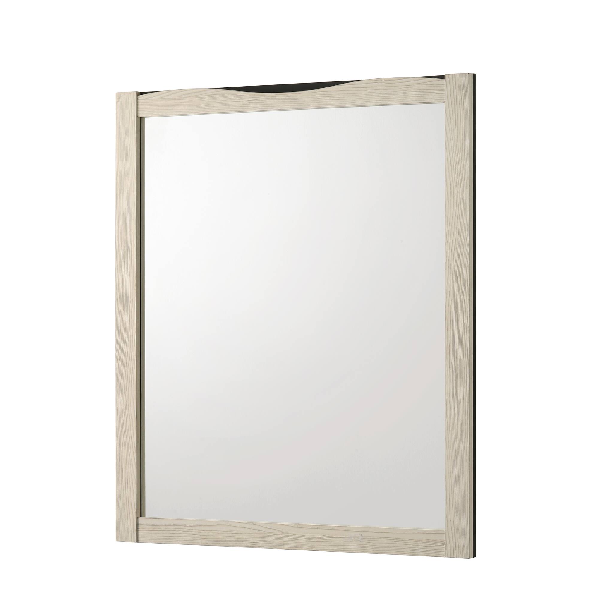 Back. Kings Brand Furniture - Kings Brand Furniture Brielle 6-Drawer Dresser with Mirror, Engineered Wood and Contemporary Design - White/Dark Brown.
