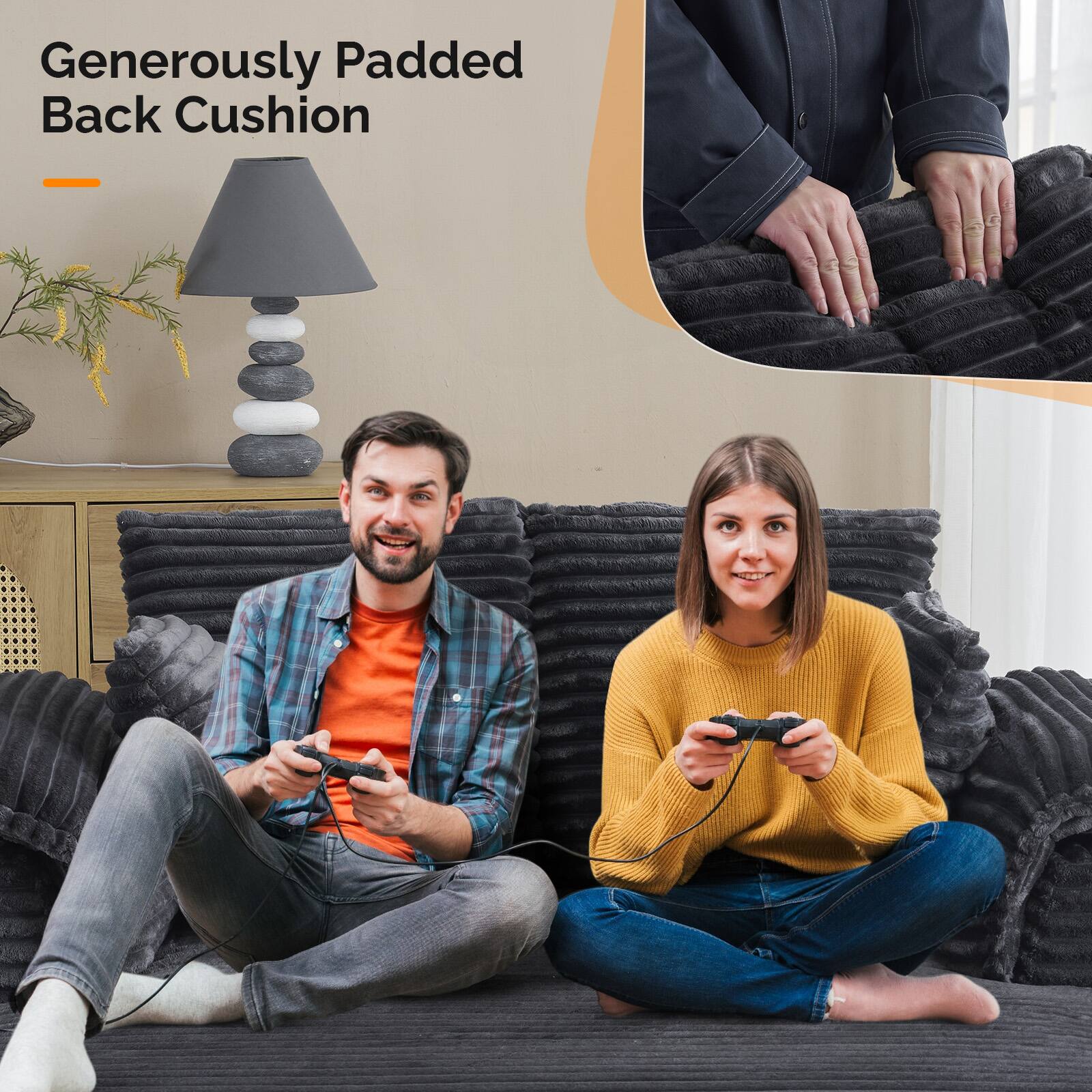 Generously Padded Back Cushion