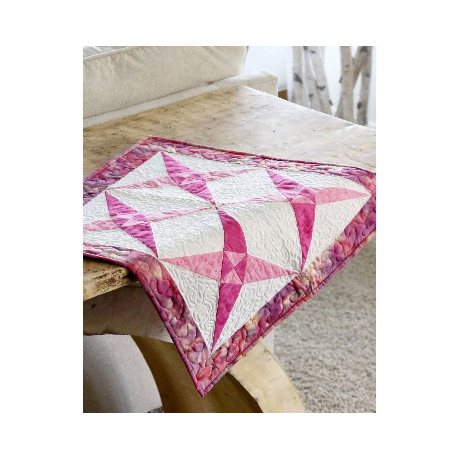 Alt View 1. AccuQuilt - AccuQuilt GO! Crossed Canoes 9" Finished Die – BOB Quilt Block Die for 2-Color Blocks - Multicolor.