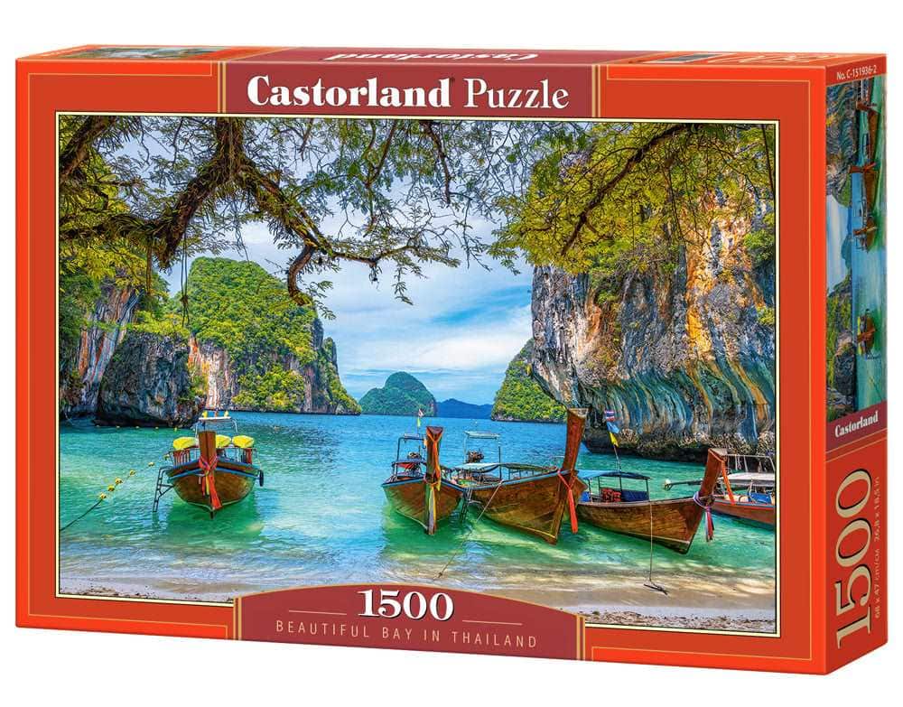 Castorland - 1500 Piece Jigsaw Puzzles, Beautiful Bay in Thailand, Asia, Island, Fishing boat, Ocean puzzle, C-151936-2 - Red price history on PriceWatchPro