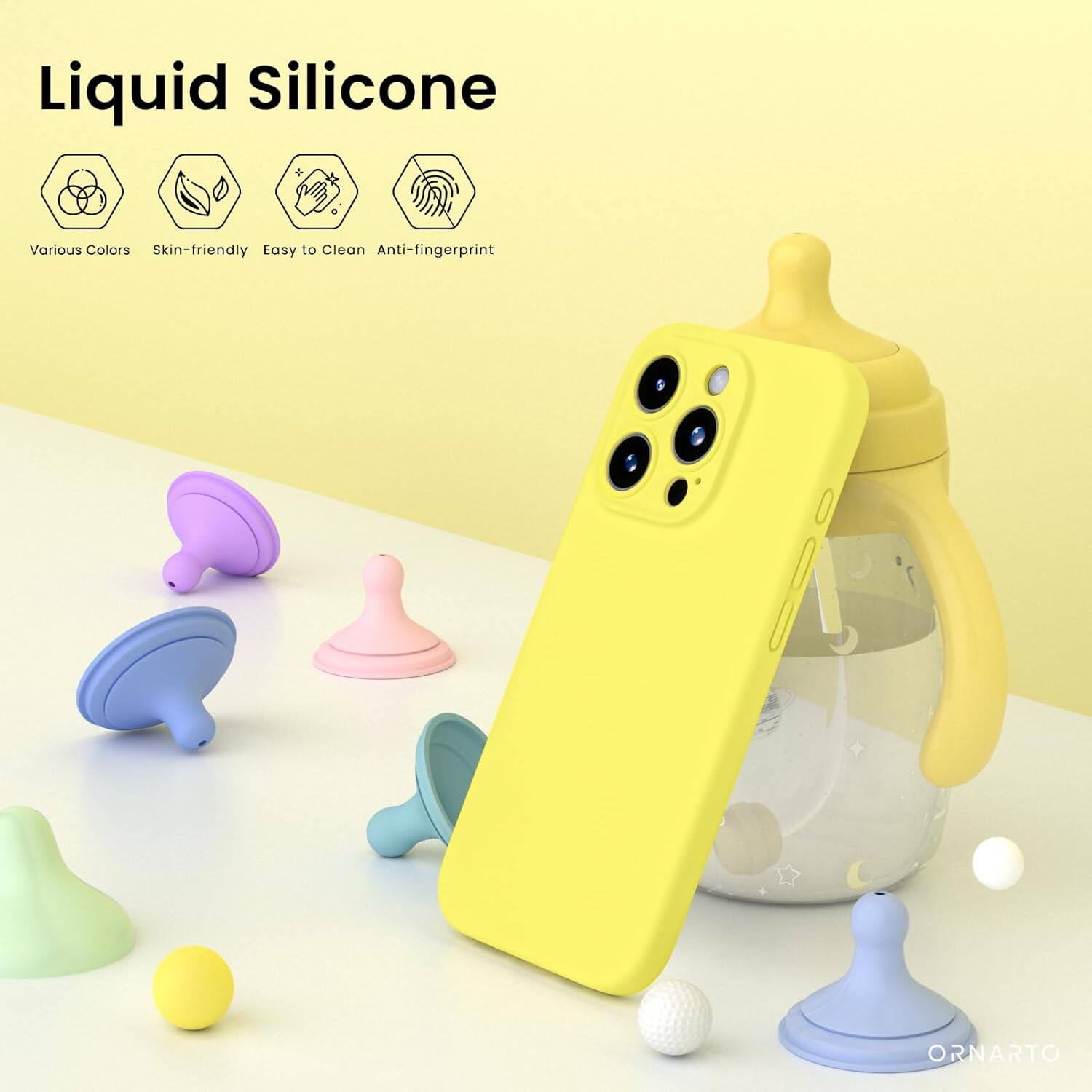 Liquid Silicone, Various Colors, Skin-friendly, Easy to Clean, Anti-fingerprint, ORNARTO