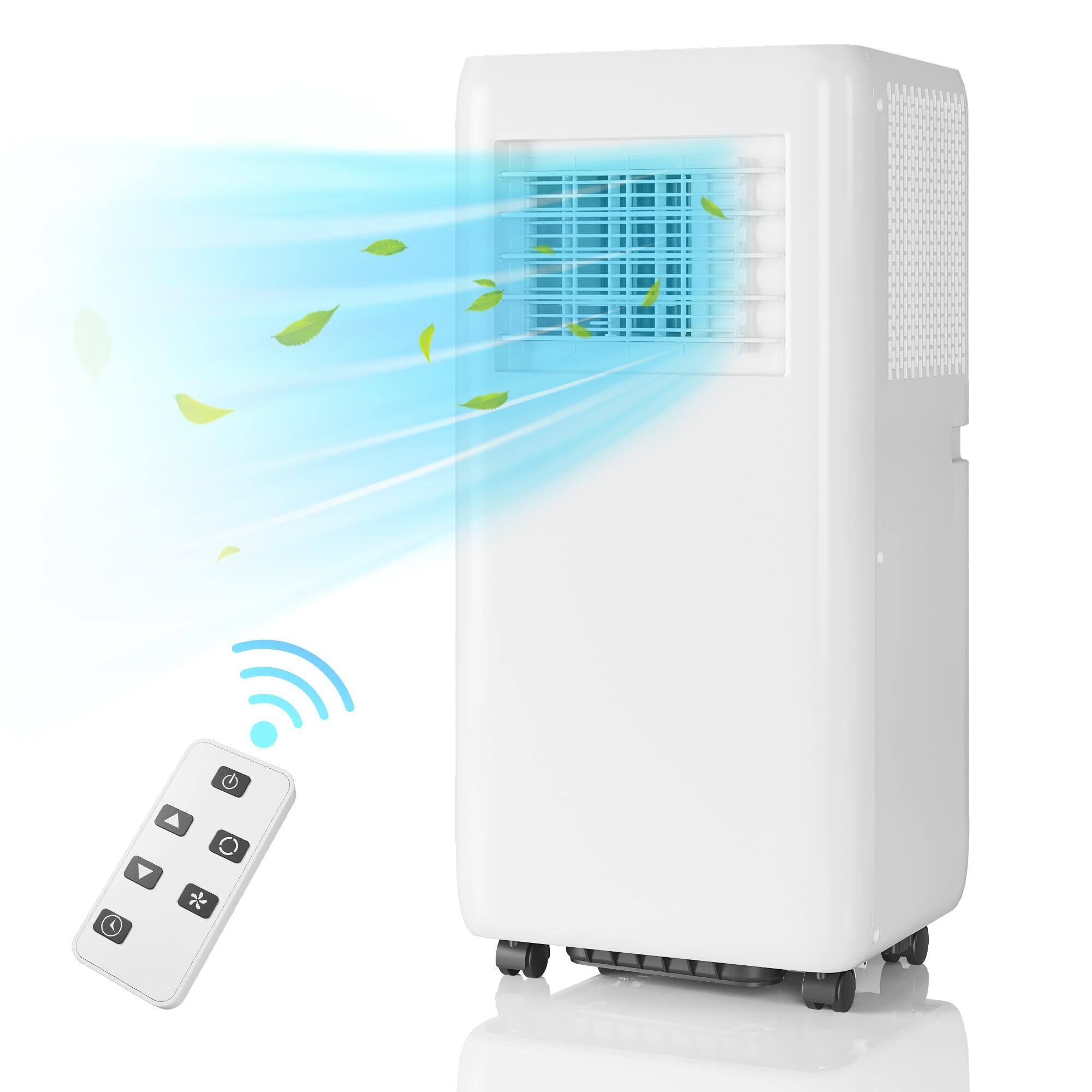 Front. GARVEE - 10000 BTU Portable Air Conditioner 3-In-1 Smart AC Unit with LED Display-450 Sq.Ft.