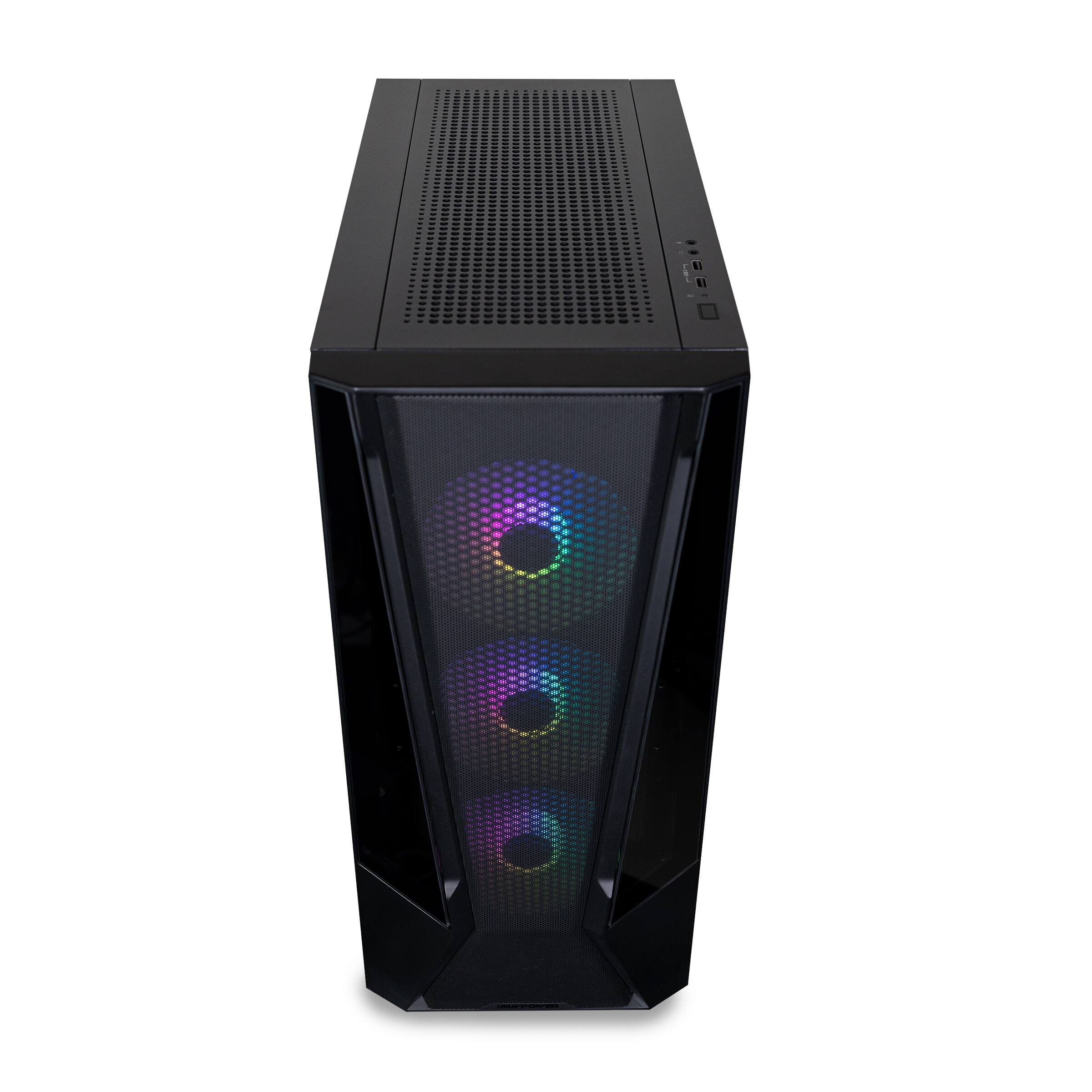 Alt View 4. iBUYPOWER - Trace Mesh Gaming Desktop - Intel Core i7 14700F, NVIDIA GeForce RTX 4060 8GB, 32GB DDR5 RGB RAM, 2TB SSD _TMI7N4601 - Black.