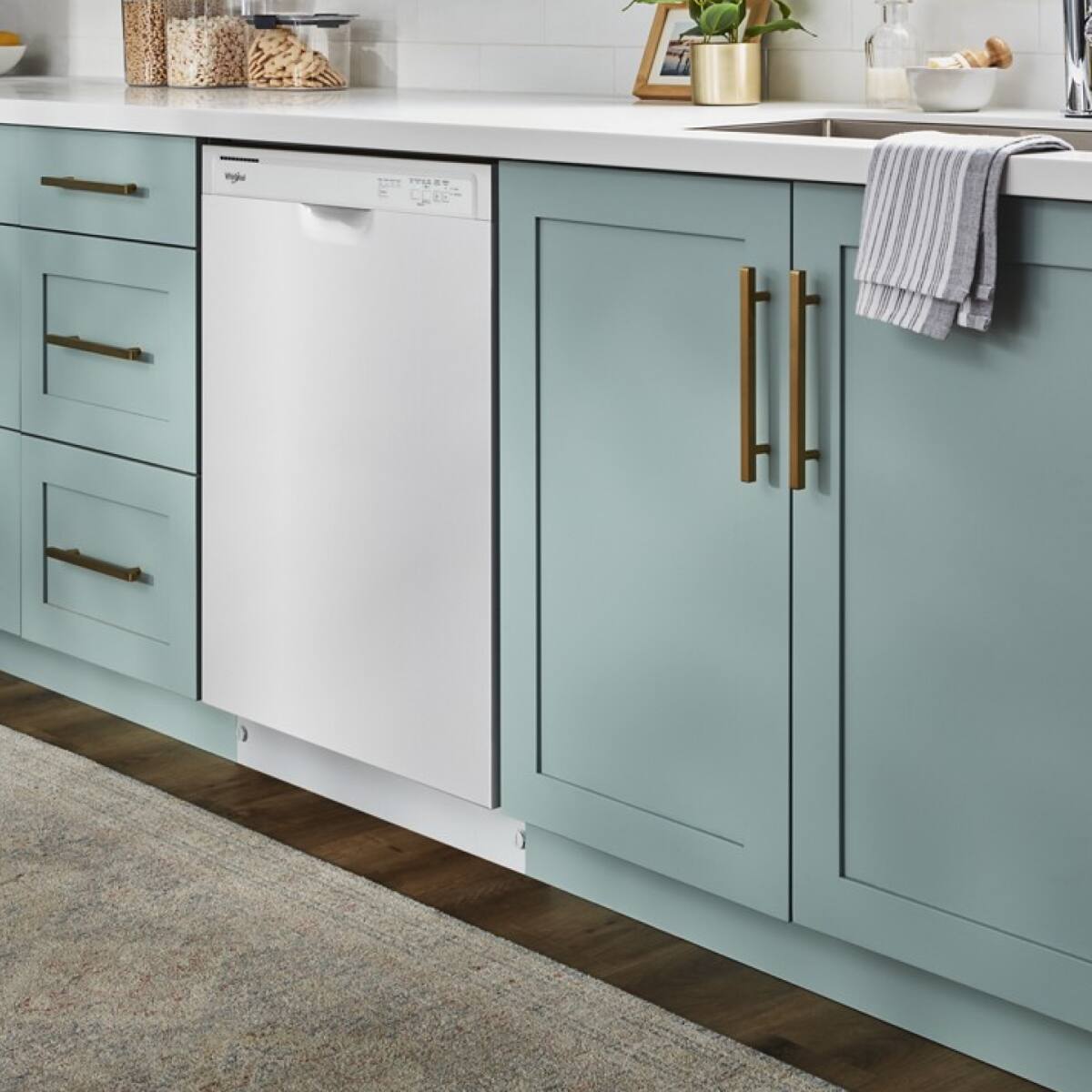 Alt View 9. Whirlpool - 24" Front Control Built-In Dishwasher with Boost Cycle and 57 dBA - White.