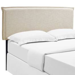 Camille Upholstered Fabric Queen Headboard by Modway - Brown