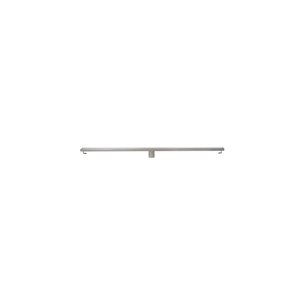 Alt View 1. Alfi - 47" Brushed Stainless Steel Linear Shower Drain with Solid Cover - Silver.