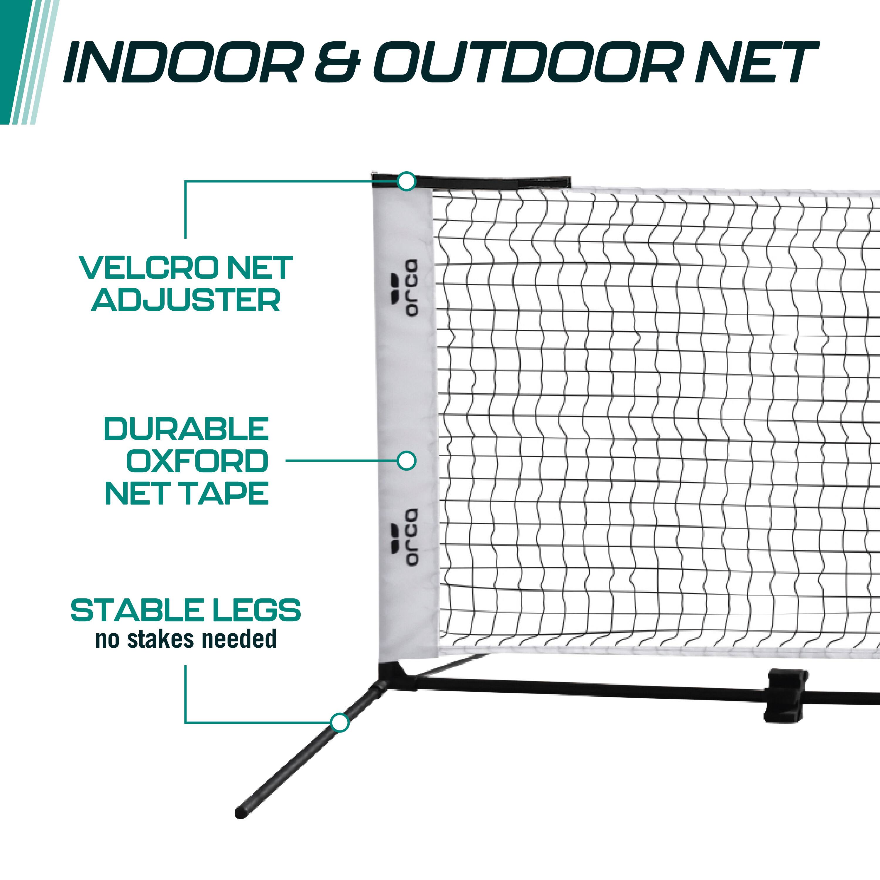Indoor & Outdoor Net Velcro Net Adjuster Durable Oxford Net Tape Stable Legs No Stakes Needed