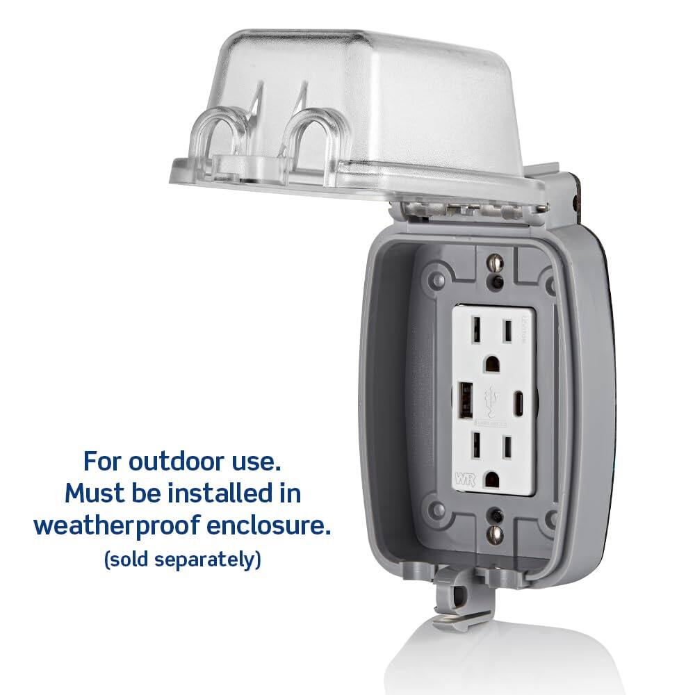 For outdoor use. Must be installed in weatherproof enclosure. (sold separately)