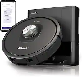 Shark - R-RV2310AE Matrix Self-Empty Robot Vacuum for Carpets & Hardfloors with 45-Day Bagless Base - Refurbished Excellent - Black