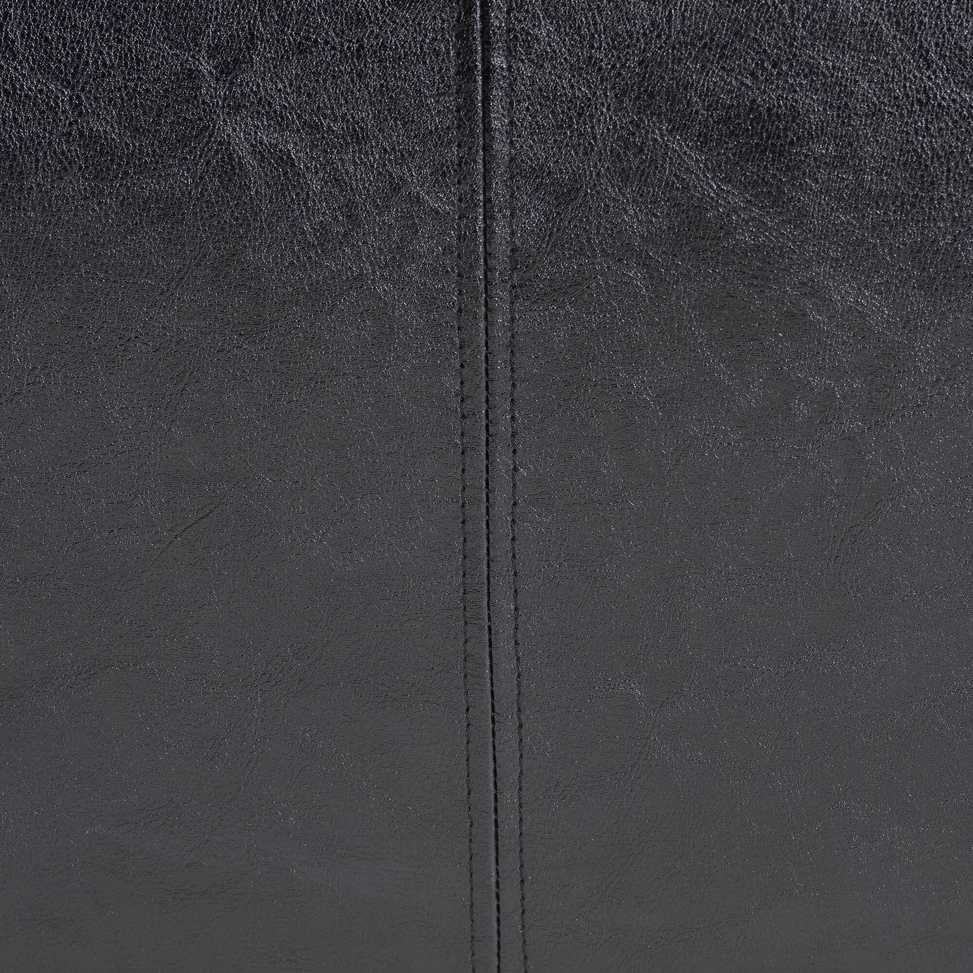 Alt View 4. Baxton Studio - Dennehy Brown Modern Ottoman - Black.