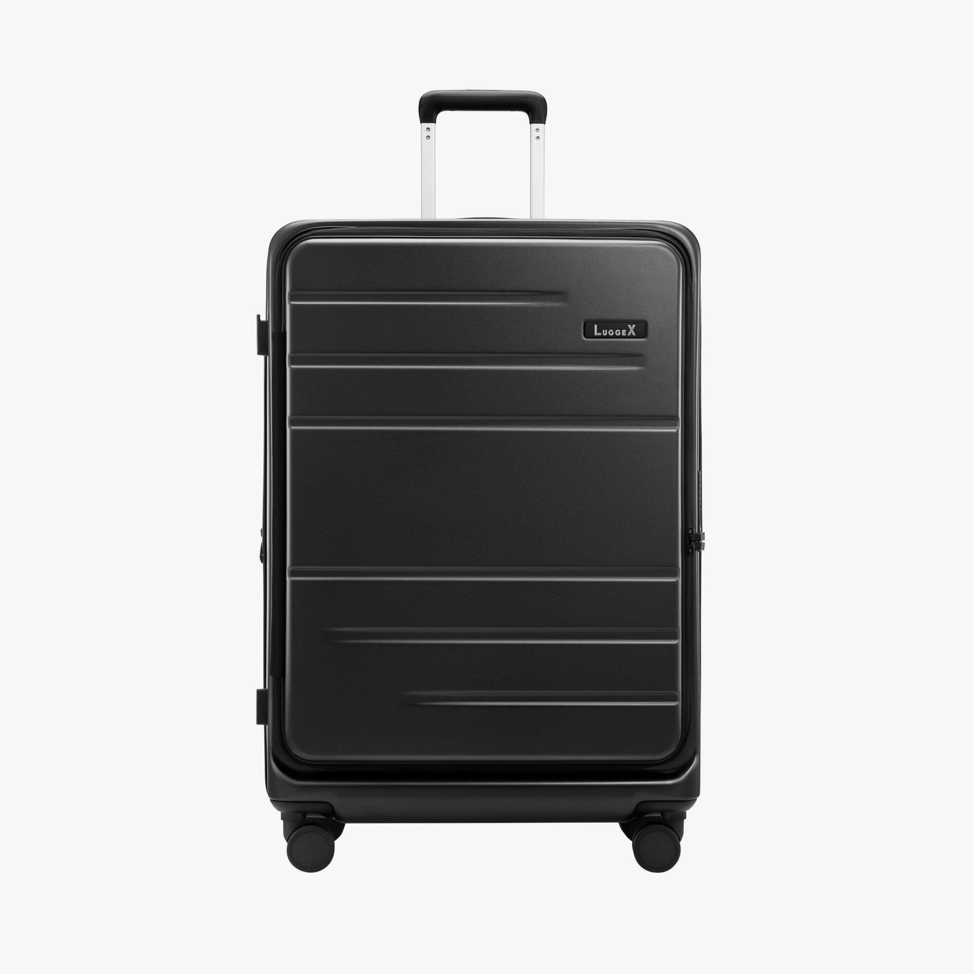 LUGGEX 28 Inch Expandable Checked Luggage Opening Polycarbonate