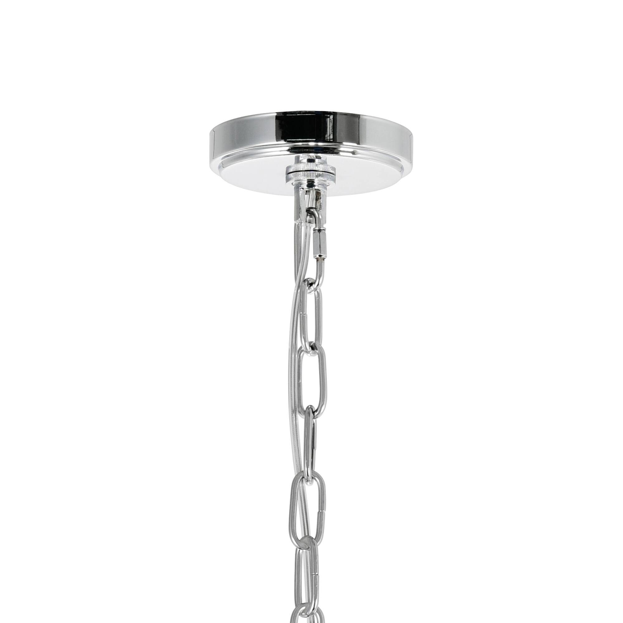 Alt View 1. CWI Lighting - Amanda 11 Light Down Chandelier With Chrome Finish - Chrome.