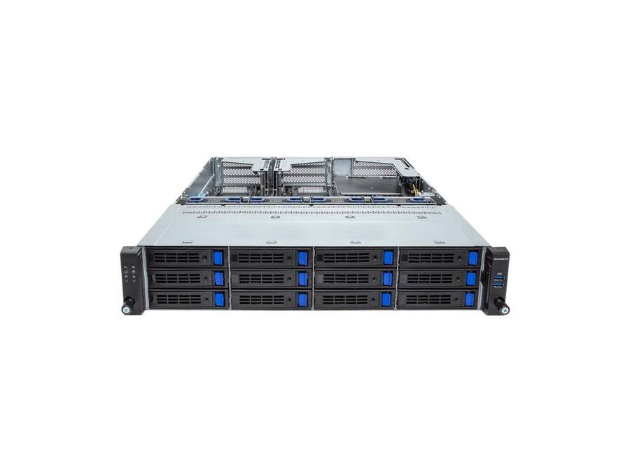 R263 Module GIGABYTE R263 S33 AAF1 2U Rack Server 4/5th Gen Xeon, 3x Gen5 GPU, 12 ...