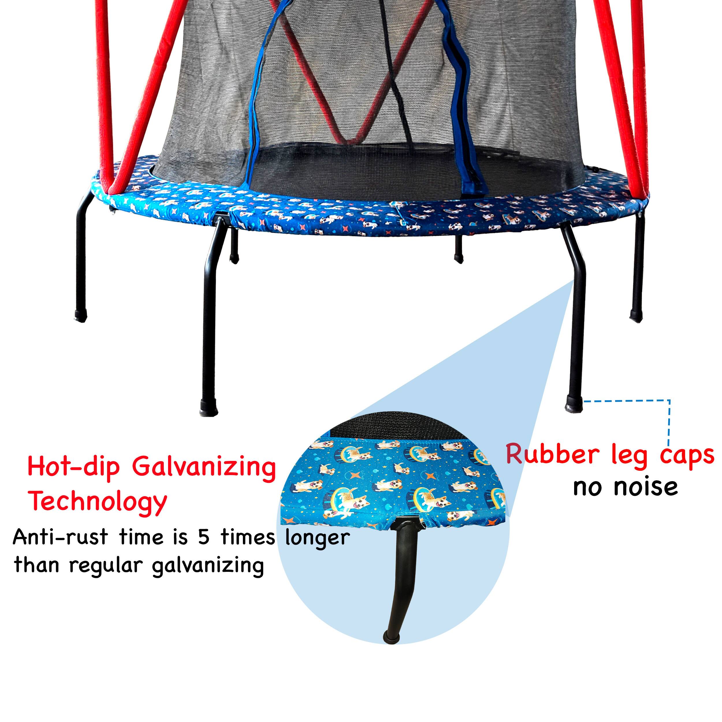 Hot-dip Galvanizing Technology  
Anti-rust time is 5 times longer than regular galvanizing  

Rubber leg caps no noise