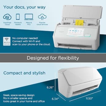 Ricoh ScanSnap iX2500 Sheet Fed Document Scanner (PA03860 B105 Ricoh ScanSnap iX2500 Sheet Fed Document Scanner (PA03860 B105
