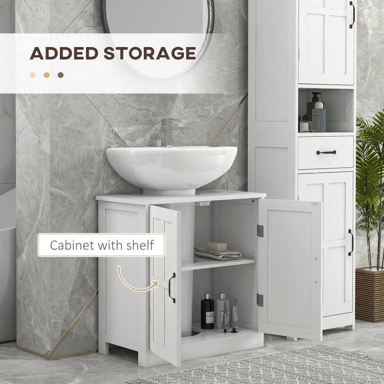 ADDED STORAGE

Cabinet with shelf