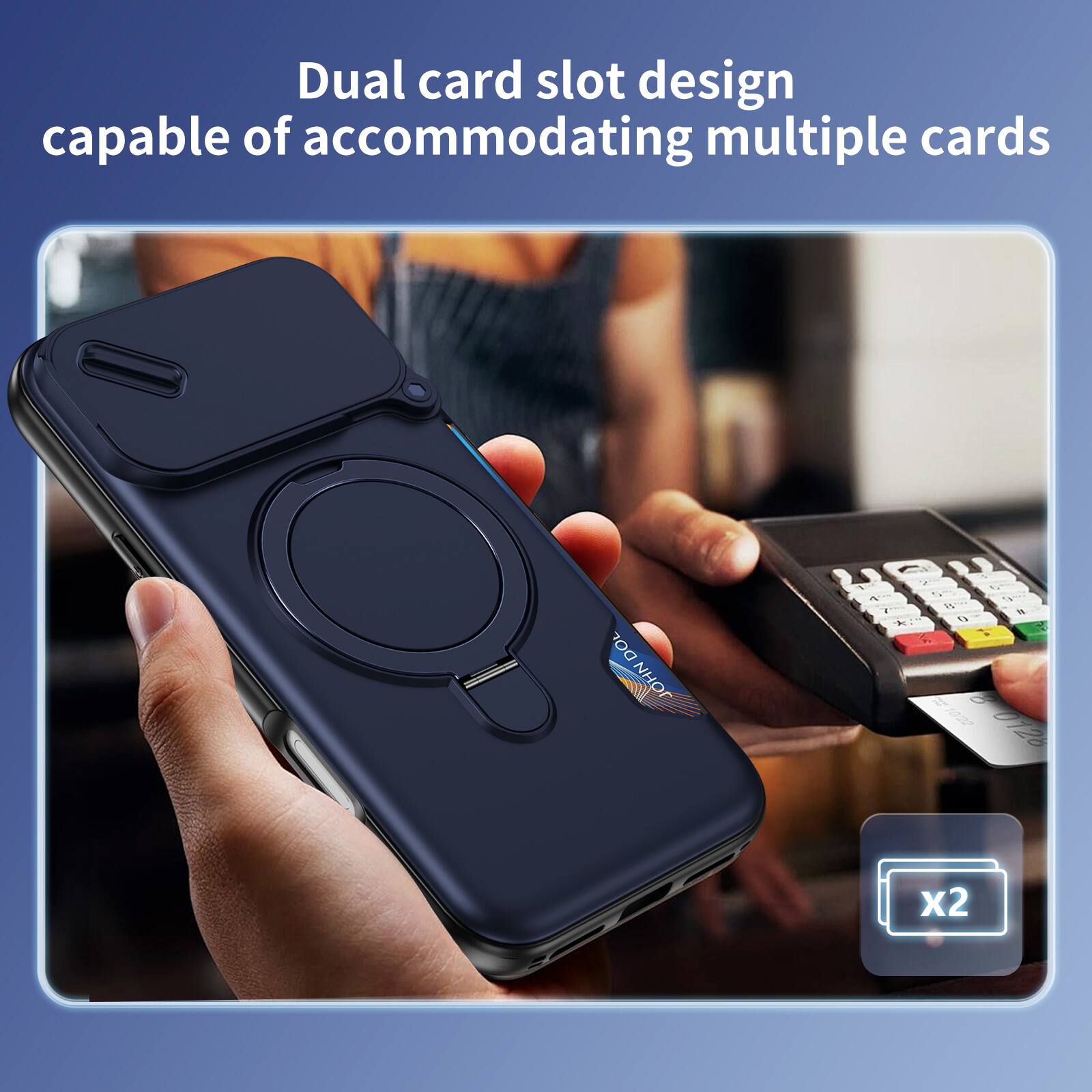 Dual card slot design capable of accommodating multiple cards

DOL NHO
2 , *
2 25 5 1/2 is 11 o 4 10/22 0128
X2