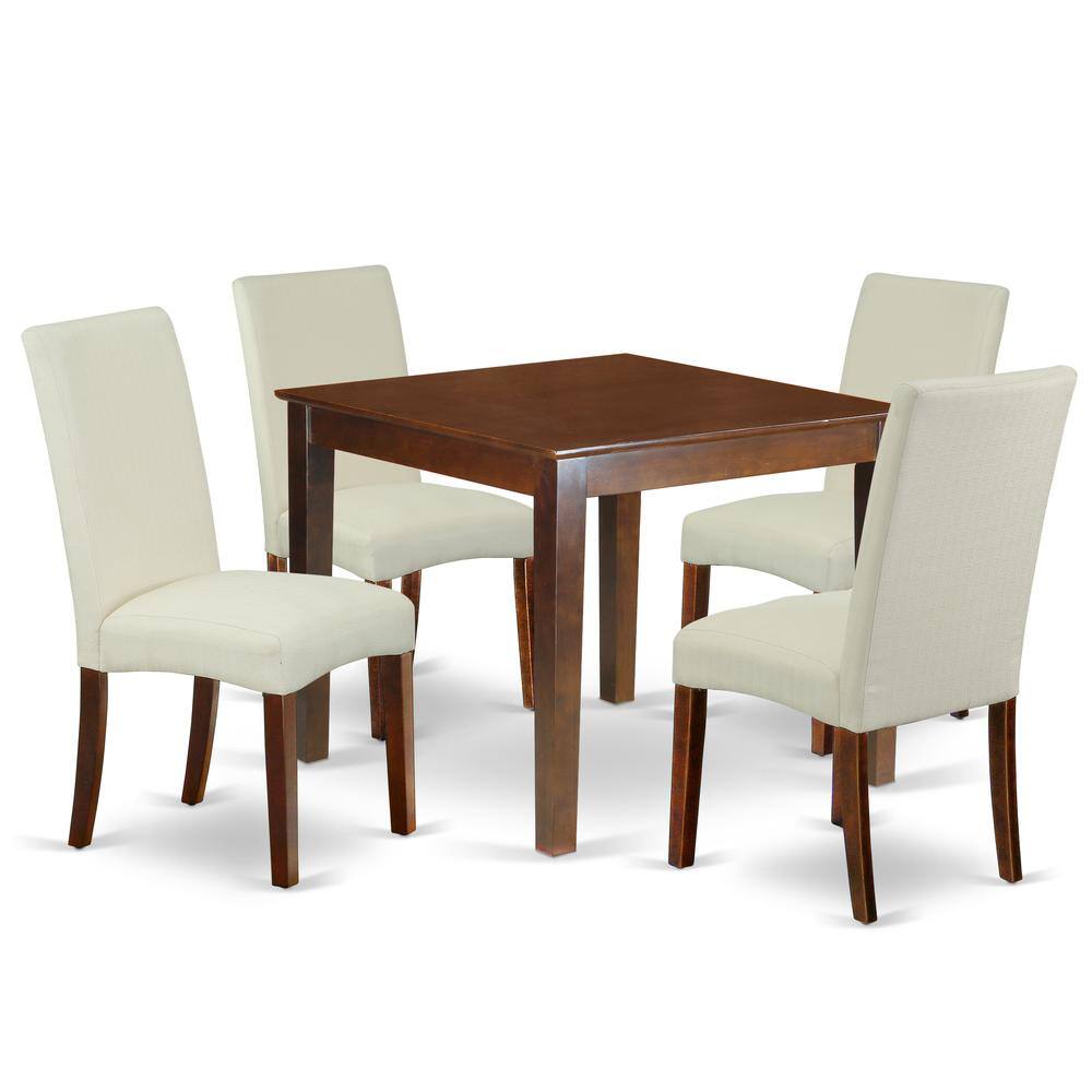 Left. East West Furniture - Dining Room Set Mahogany - Brown.