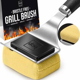 Best Choice Products - Bristle-Free Grill Brush and Scraper, BBQ Cleaner for Grills & Griddles, Replacement Head - Black