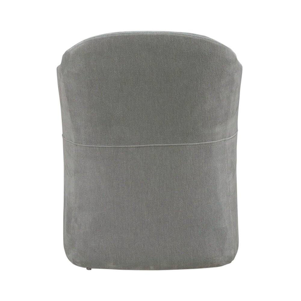 Alt View 2. Liberty Furniture Industries - Accent Dining Chair with Castors - Squared Arm - Sapphire Upholstry - Grey.