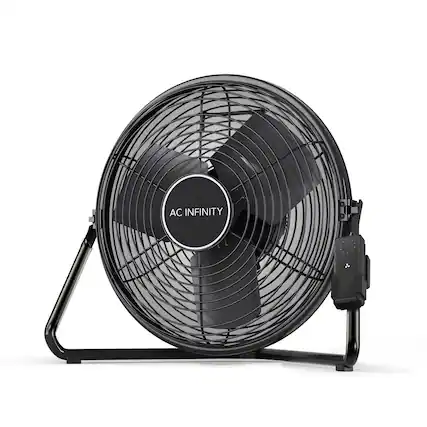 Front. AC Infinity - CLOUDLIFT S12, Floor Wall Fan 12" with Wireless Controller.
