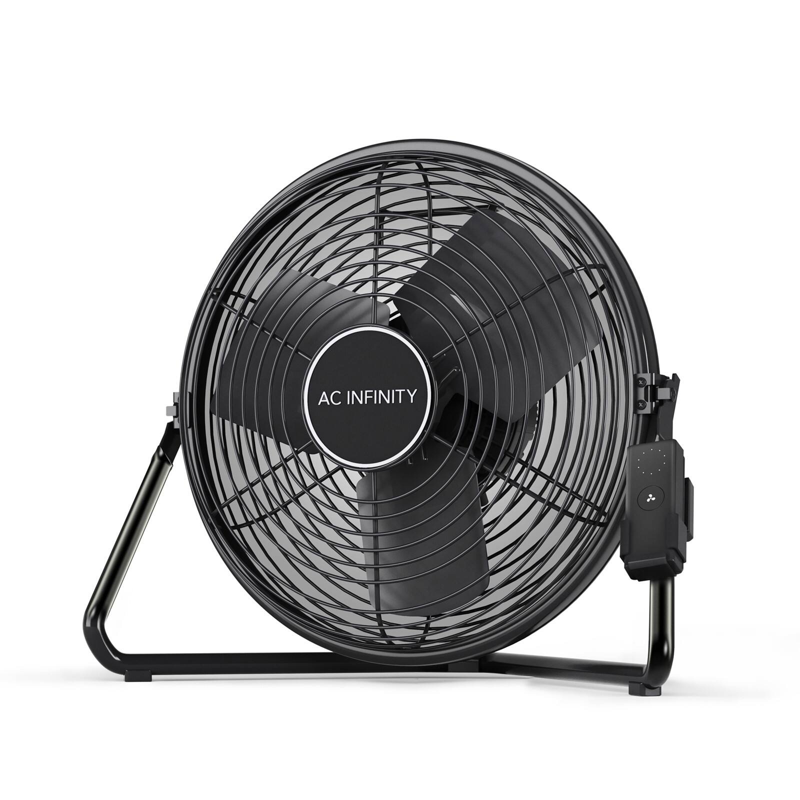 Front. AC Infinity - CLOUDLIFT S12, Floor Wall Fan 12" with Wireless Controller.
