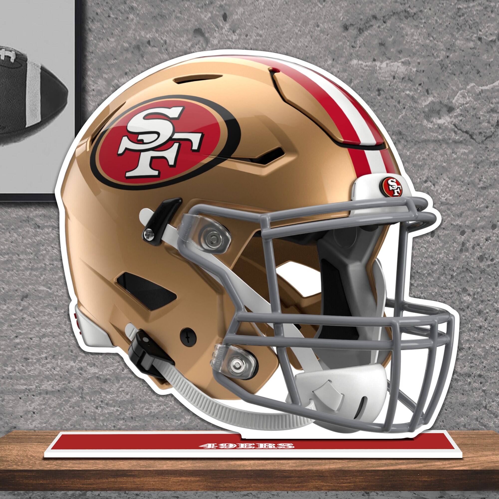 Alt View 1. UPI Marketing - San Francisco 49ers 10" Speed Helmet Standee - Multicolor.