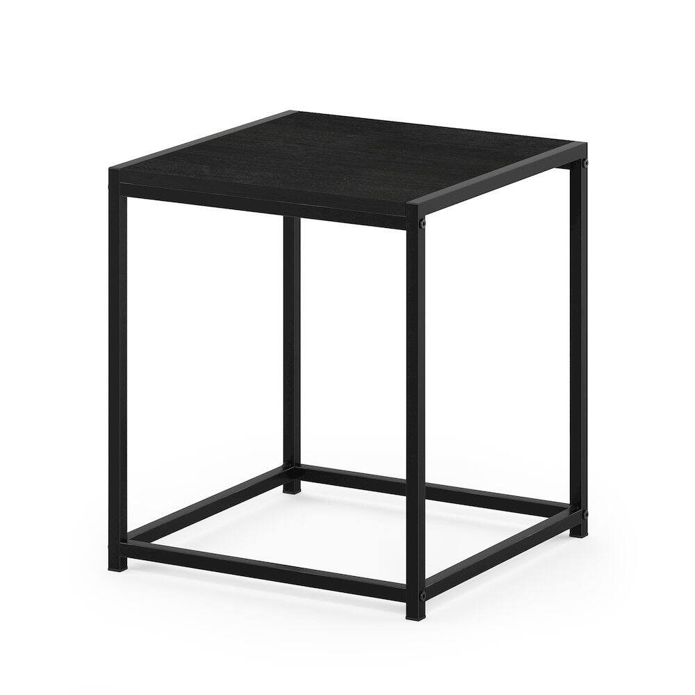 Left. Furinno - CAMNUS Night Stand, Metal Frame Nightstand, Toolless Side Table, End Table, Bedside Table - Americano.