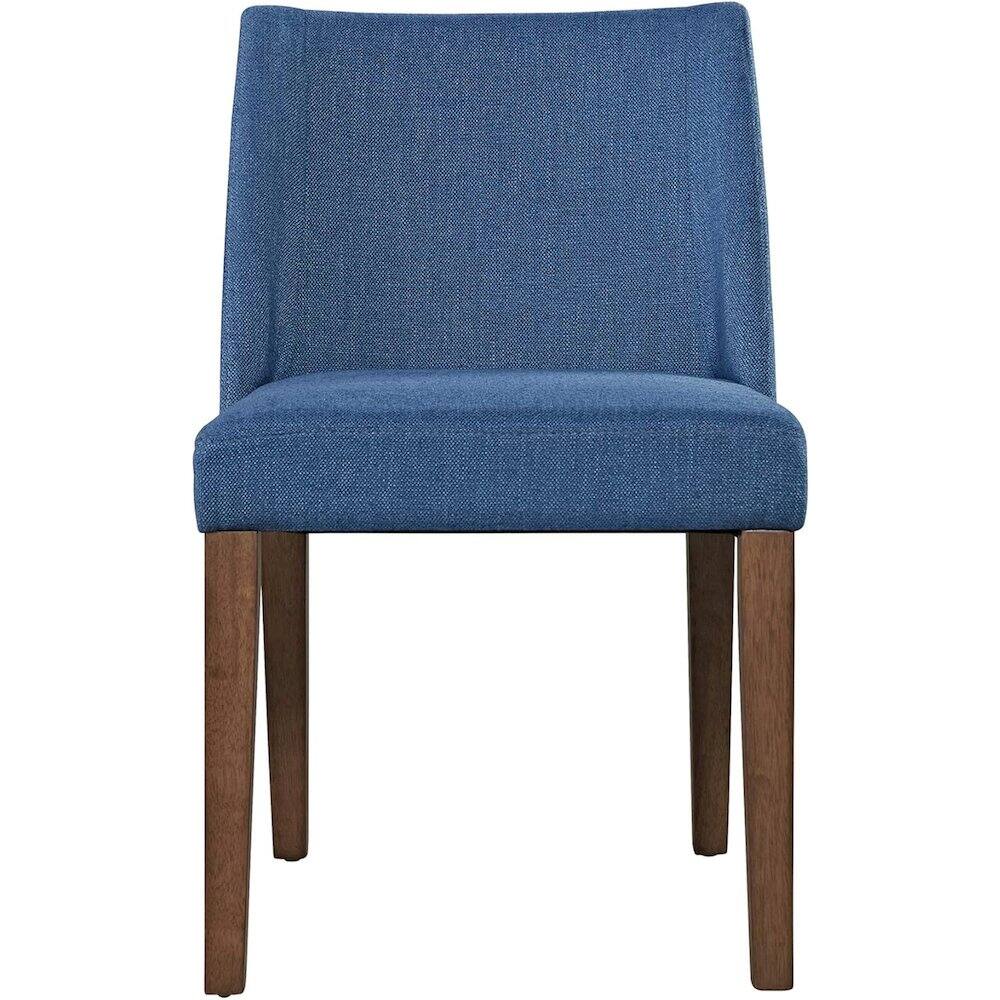 Alt View 3. Liberty Furniture Industries - Space Savers Nido Chair - Blue (RTA)-Set of 2 in Satin Walnut - Brown.