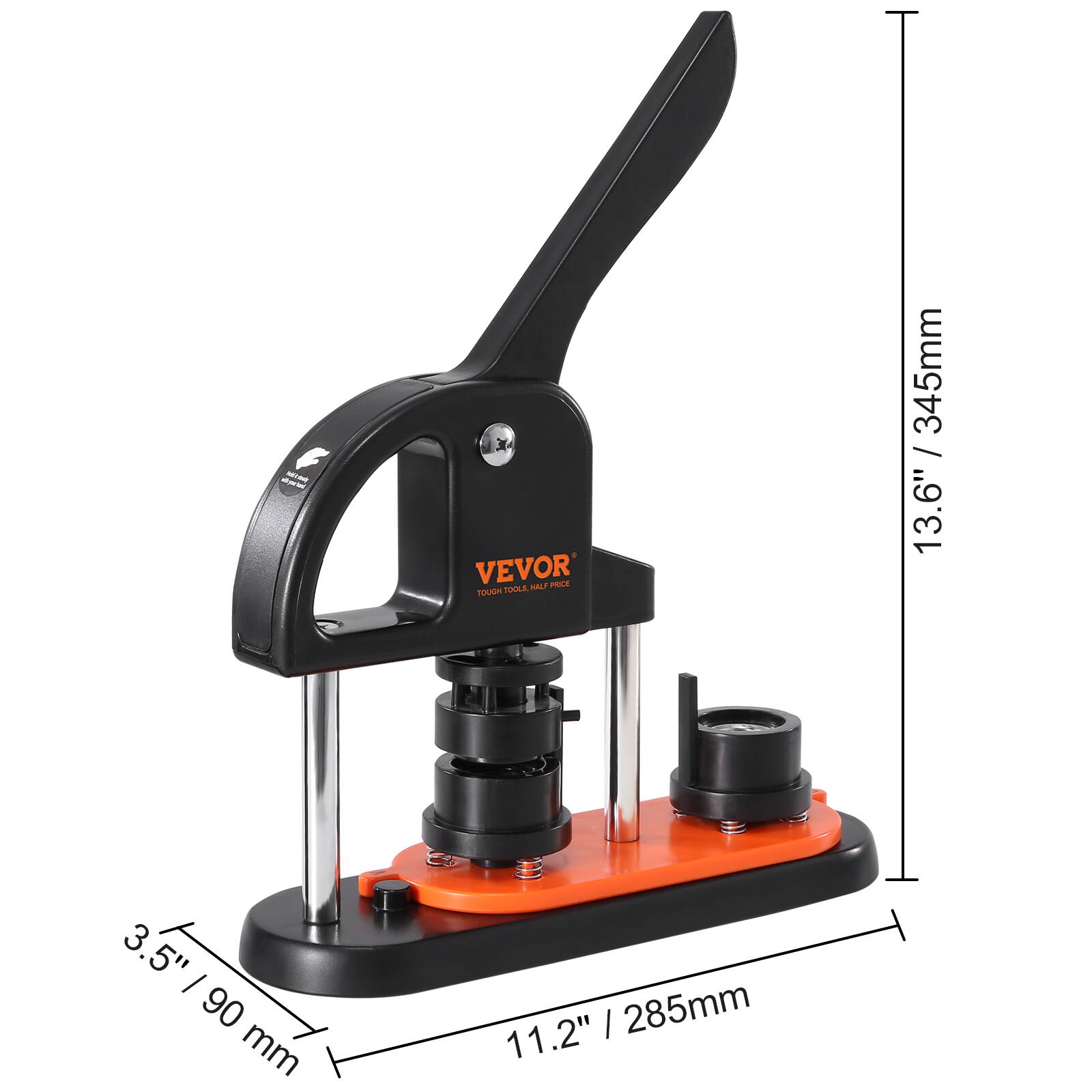 - VEVOR
- TOUGH TOOLS • HARD PRICE
- 13.6" / 345mm
- 3.5" / 90 mm
- 11.2" / 285mm
