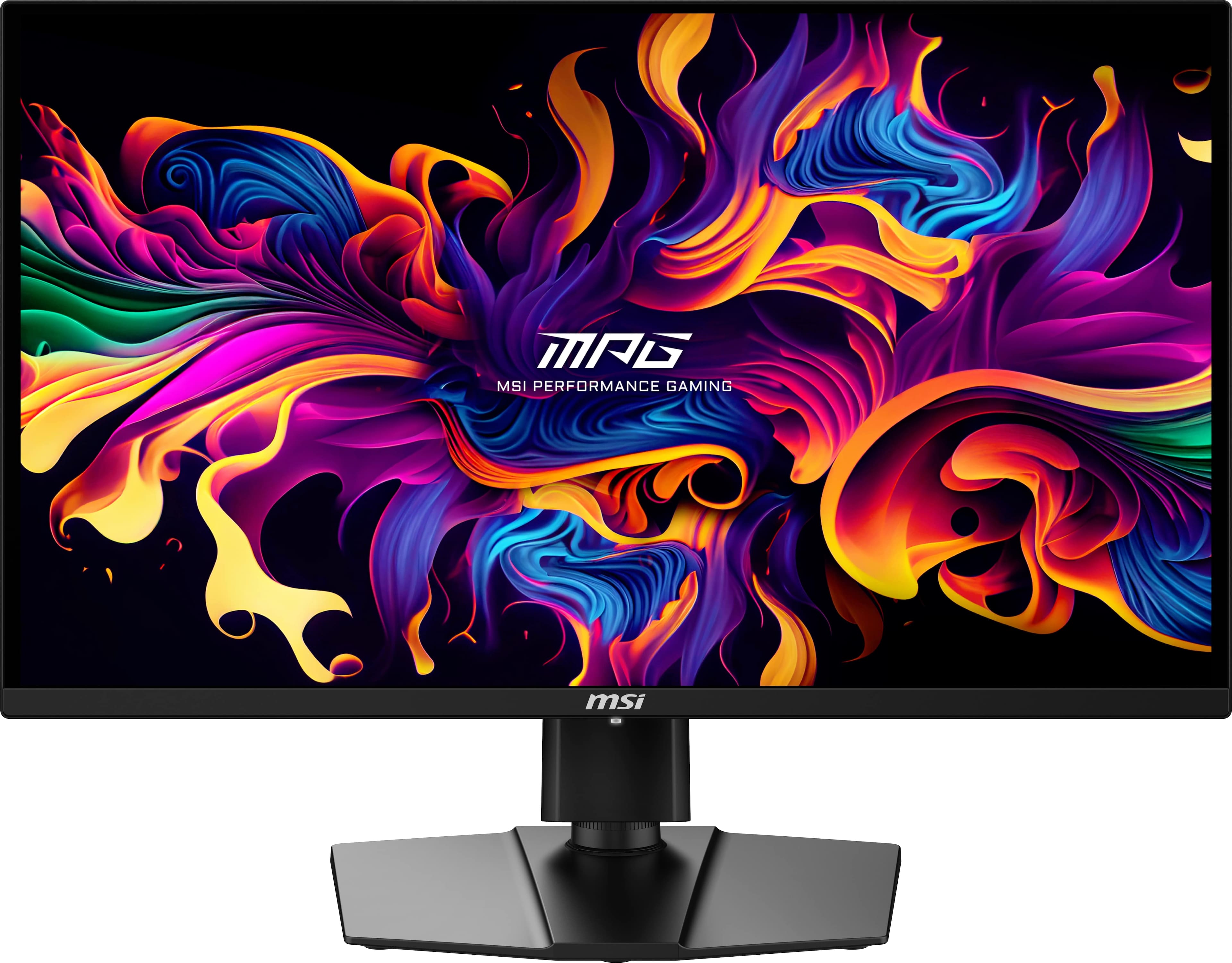 Front. MSI - MPG271QRXQDOLED 27" Quantum Dot OLED QHD 360Hz 0.03ms FreeSyncPremium Monitor with HDR400 (DisplayPort, HDMI, USB) - Black.