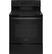 Front. GE - 5.3 Cu. Ft. Freestanding Electric Range with Self-cleaning - Black.