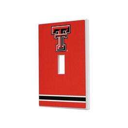 Keyscaper - Texas Tech Red Raiders Stripe Design Single Toggle Light Switch Plate - Multicolor