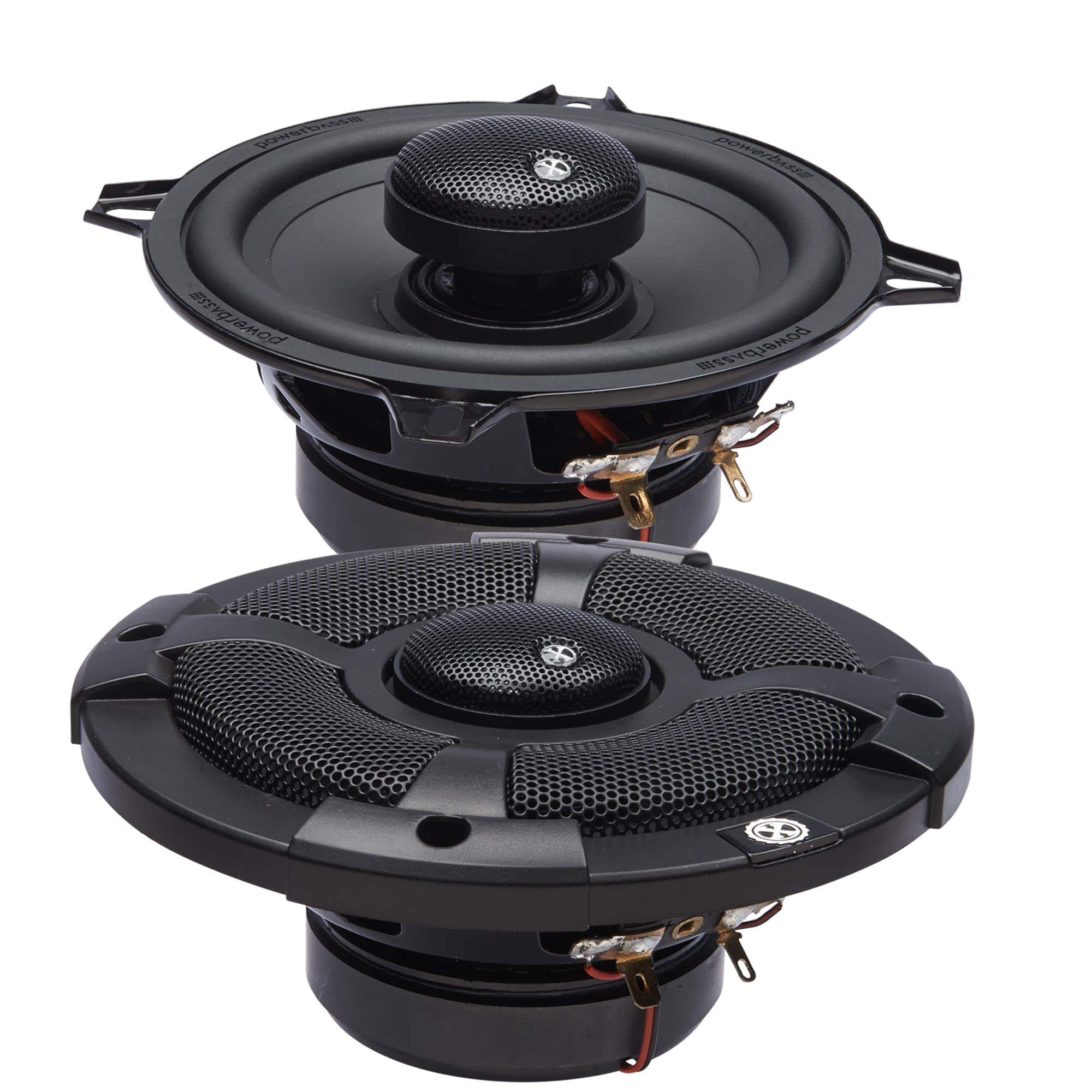 Powerbass - XL-52SS - 5.25" Coaxial Powersports/Marine Speakers - Pair - Black/Gray