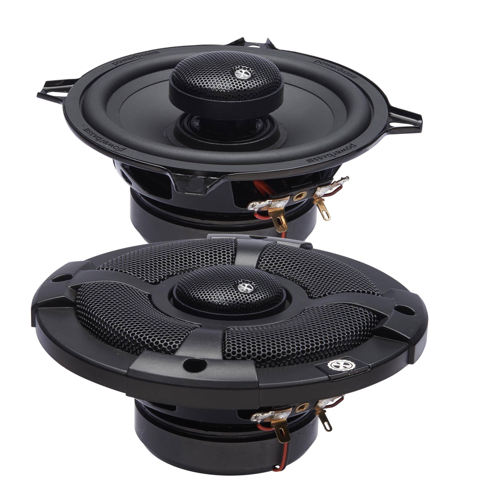 Powerbass - XL-52SS - 5.25" Coaxial Powersports/Marine Speakers - Pair - Black/Gray