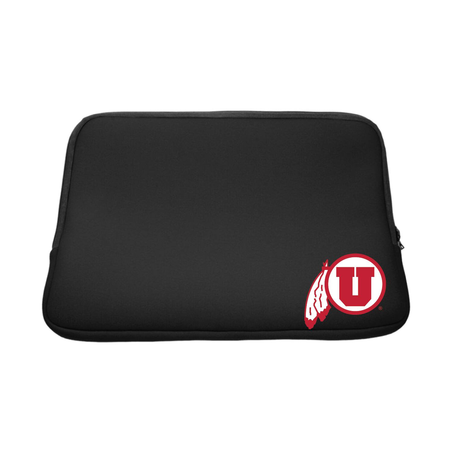 Front. OTM Essentials - Black Utah Utes Soft Sleeve Laptop Case - Black.
