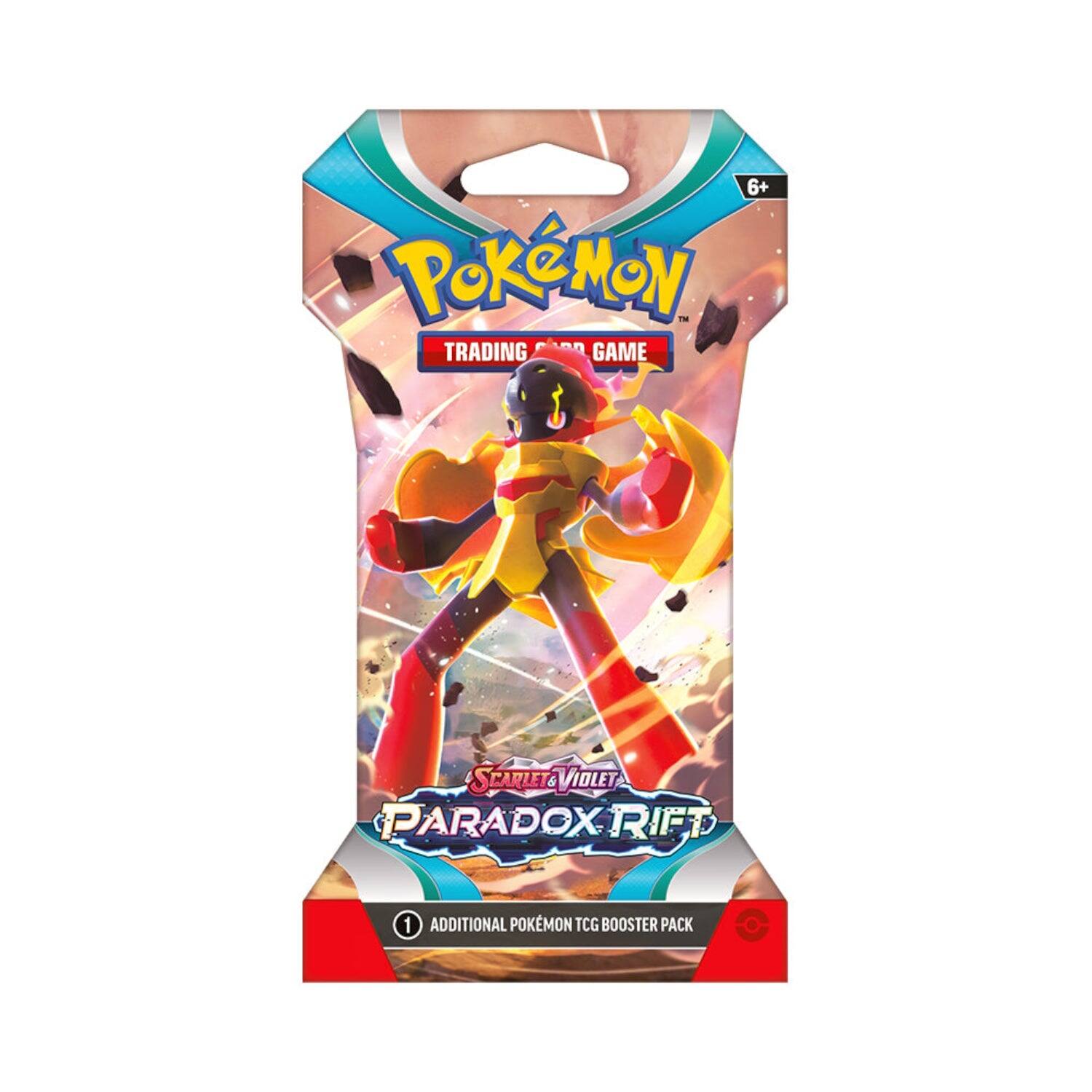6+ Pokémon Trading Card Game Scarlet & Violet Paradox Rift 1 Additional Pokémon TCG Booster Pack